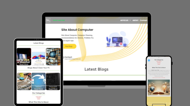 Web Development And Web Design A to Z For quicklearnhub.com
