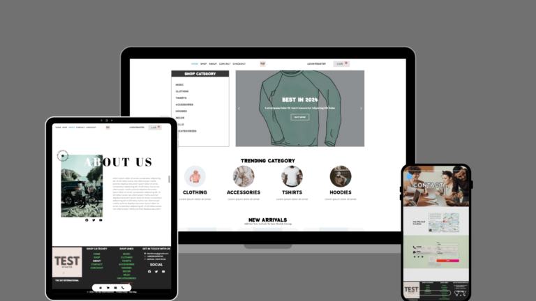 A complete Sample eCommerce website A to Z development