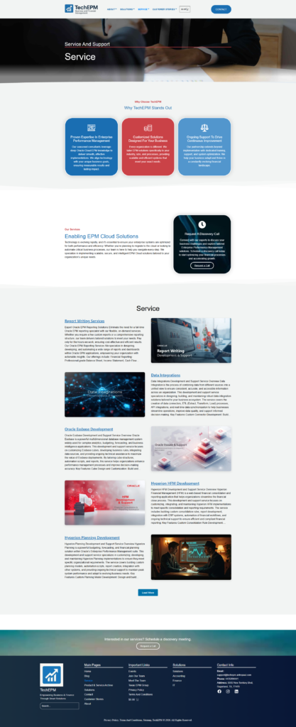 Service page of the site techepm.aritropaul.com