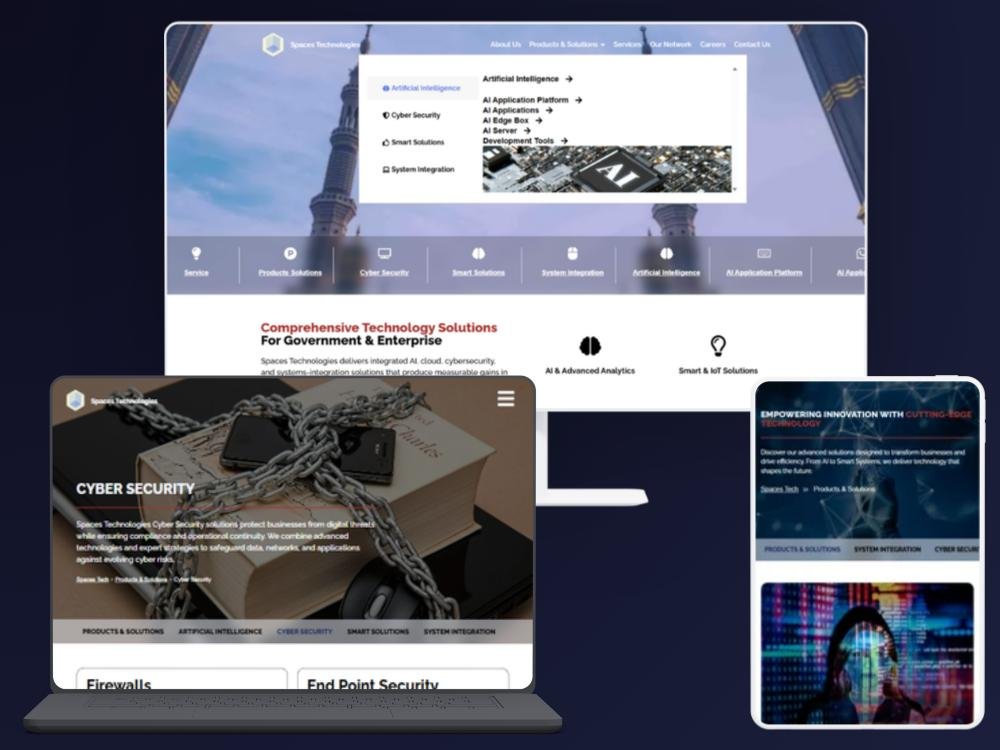 Spacees Tech – Enterprise AI & Cybersecurity Digital Platform