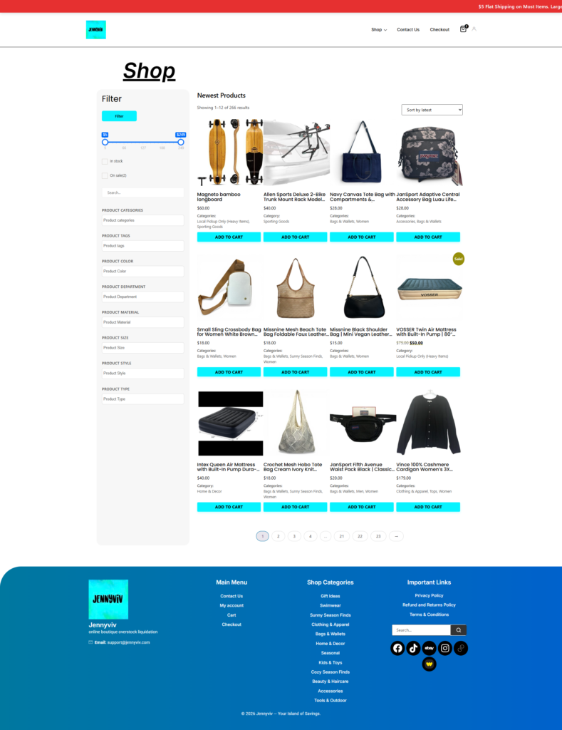 Shop Page