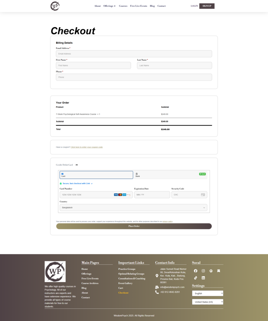 Simplified Checkout